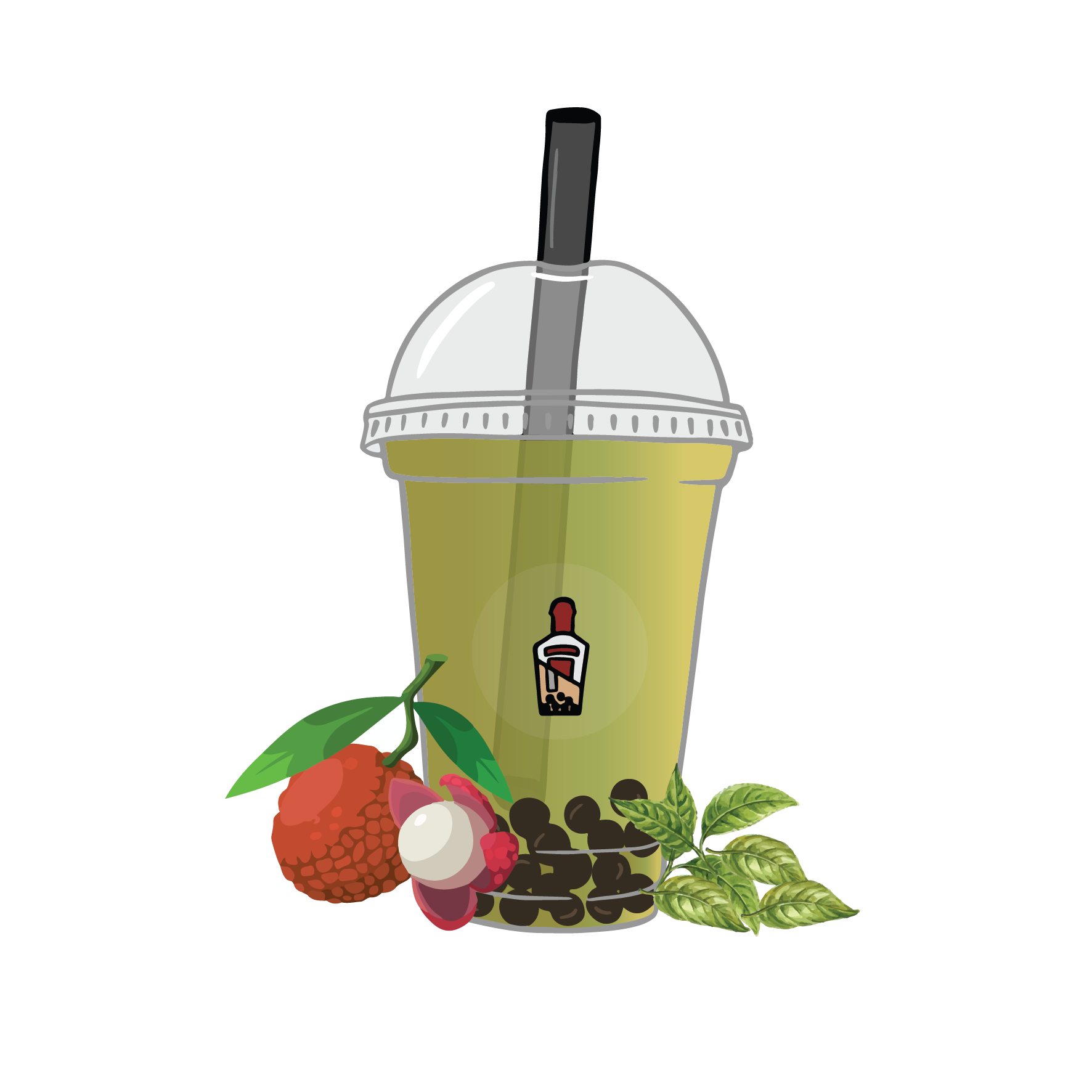 Lychee Green Tea The Hangover Bubble Tea Catering