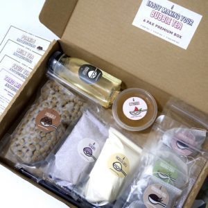 bubble tea diy kit home made box bbt Singapore wfh gift set bulk order delivery bubble tea diy kit singapore the hangover do it yourself ingredients how to make bubble tea at home