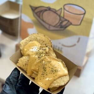 nacho cheese nachos salsa cheesy chips tortilla live station onsite event service chaz events catering Singapore live station dessert bowl taro sweet potato qq balls milk tea bubble tea traditional dessert sg events corporate convention roadshow parties carnival