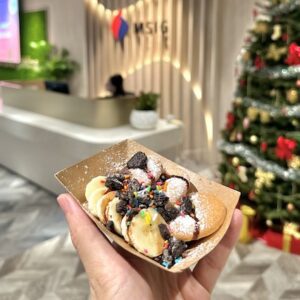 mini dutch pancakes poffertjes live station onsite event service chaz events catering Singapore live station dessert bowl taro sweet potato qq balls milk tea bubble tea traditional dessert sg events corporate convention roadshow parties carnival