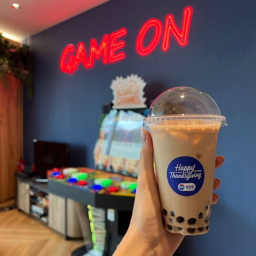 Bubble tea live station catering singapore bbt events mobile cart the hangover sg chaz events beverage boba wedding corporate