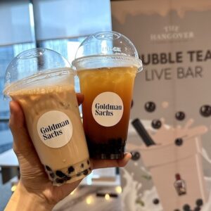 Bubble tea live station catering singapore bbt events mobile cart the hangover sg chaz events beverage boba wedding corporate