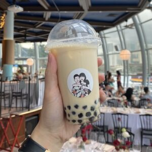 Bubble tea live station catering singapore bbt events mobile cart the hangover sg chaz events beverage boba wedding corporate bbt cart