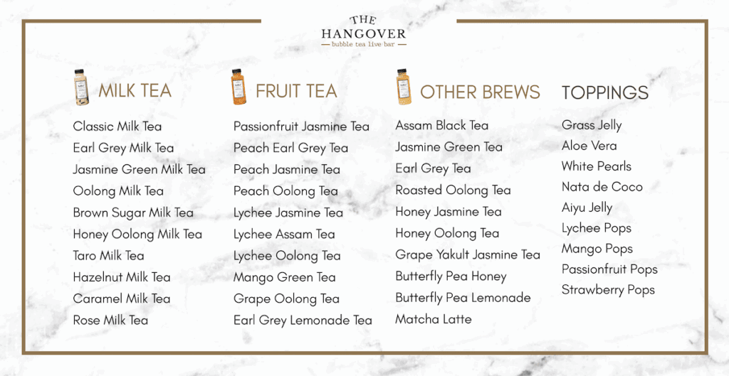 bottled bubble tea delivery singapore bulk orders events the hangover sg bubble tea live station bbt sg fruit tea specialty tea milk tea pearls boba bottles