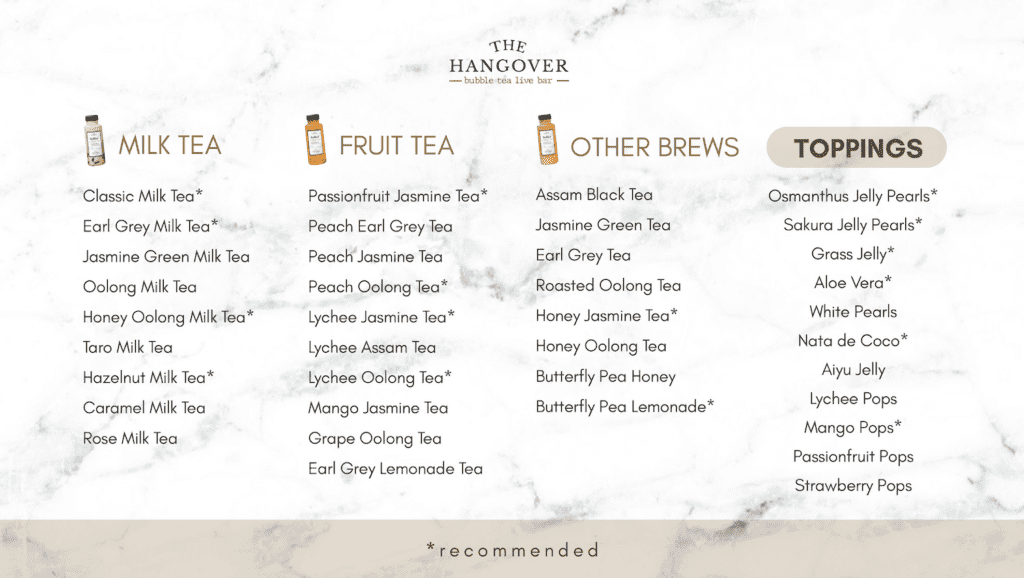 bottled bubble tea delivery singapore bulk orders events the hangover sg bubble tea live station bbt sg fruit tea specialty tea milk tea pearls boba bottles